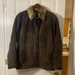 Men's Brown Shearling Jacket